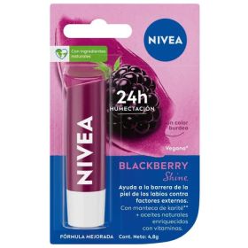 Balsamo Labial Hidratante Blackberry Shine 4,8g Nivea