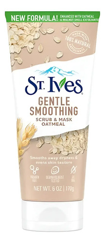 D_845154-Mlc94350924157_102025-O.jpg Exfoliante Facial St. Ives Gentle Smoothing Oatmeal 170G Sensible - Imagen 1