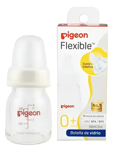 D_848725-Mlc113767492427_062026-O.webp Pigeon Biberon Vidrio Peristaltic Niple 50 Ml - Imagen 1