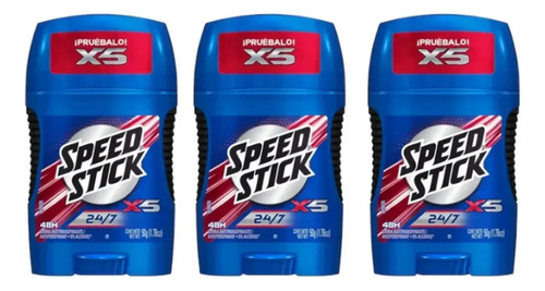 D_850924-Mlc112592967888_062026-O.jpg Pack Speed Stick X5 Antitranspirante En Barra 50G X3 - Imagen 1