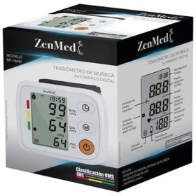 Tensiometro De Muñeca Zenmed Automatico Bp-186w