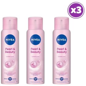 PACK 03 NIVEA PEARL Y BEAUTY DESODORANTE SPRAY 150ML