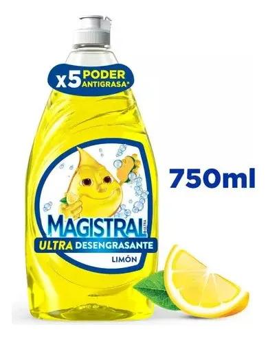 D_857969-Mlc113767612575_062026-O.jpg Detergente Líquido Magistral Limón Ultra 750 Ml - Imagen 1