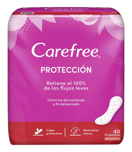 D_859250-Mlc53144015199_012023-O.jpg Protectores Carefree Protección Con Perfume 40 Un - Imagen 1