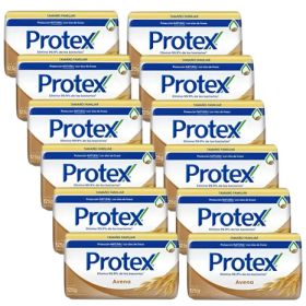 Pack 12 Protex Jabón Barra Antibacterial Avena 125gr