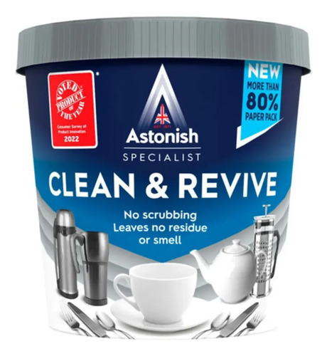 D_876938-Mlc112589960652_062026-O.jpg Limpiador Astonish Clean &Amp;Amp; Revive 350G Pote Utensilios Cocina - Imagen 1