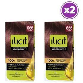 Pack 02 Elicit Tinte Para Pelo Color Guinda 6.66 45 G Sin Tono