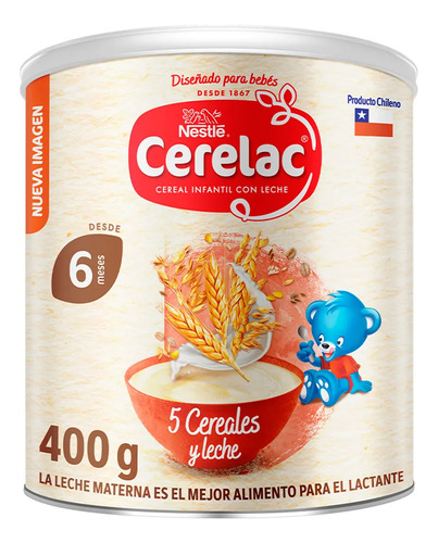 D_883003-Mla108252827166_032026-O.jpg Cereal Infantil Cerelac® 5 Cereales 400G - Imagen 1