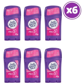 Pack 06 Lady Speed Stick Antitraspitante Pro5 En Barra 45g