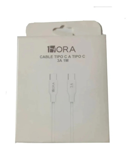 D_889058-Mlc112590259776_062026-O.jpg Cable De 2 Entradas Tipo C Blanco - Imagen 1