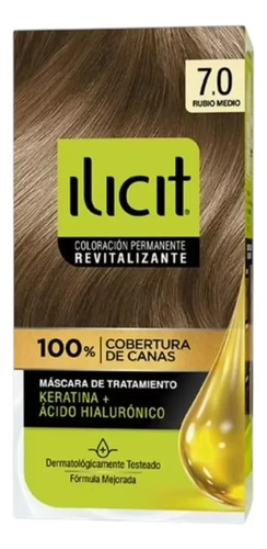 D_889612-Mlc109511370886_042026-O.jpg Elicit Tinte Para Pelo Color Rubio Medio 7.0 45G Rubio Medio - Imagen 1
