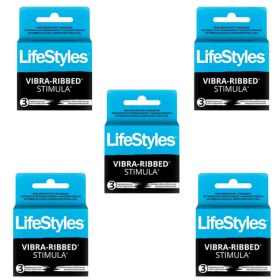 Preservativos De Latex Lubricados Vibra-ribbed 15u