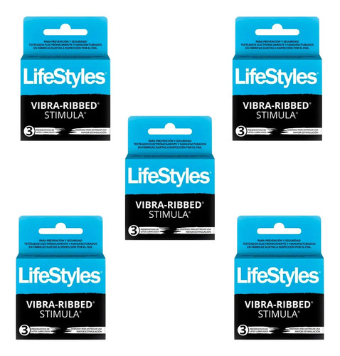D_890269-Mlc113768365295_062026-O.jpg Preservativos De Latex Lubricados Vibra-Ribbed 15U - Imagen 1