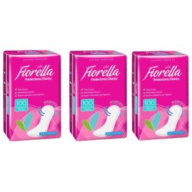 Pack 03 Protectores Diarios 100u C/u Fiorella