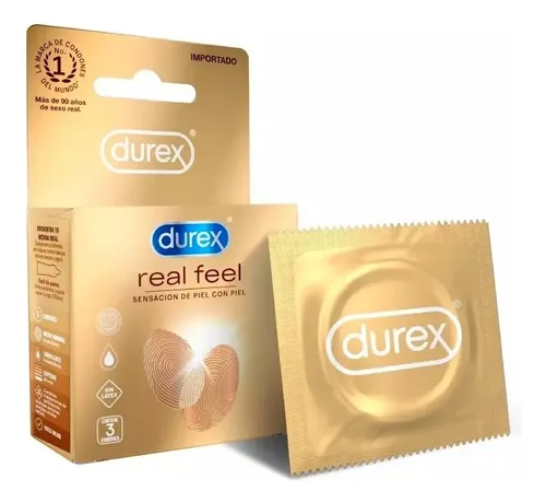 D_899028-Mla99405712714_112025-O.webp Durex Real Feel Sin Latex Natural Caja 3 Condones - Imagen 1