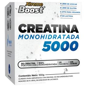 Suplemento En Polvo Xtreme Boost Creatina X 5g Sin Sabor