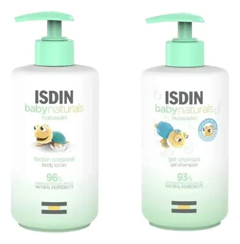 D_901686-Mlc113767880941_062026-O.webp Pack Isdin Baby Naturals Gel Shampoo+Locion Corporal 400Ml - Imagen 1