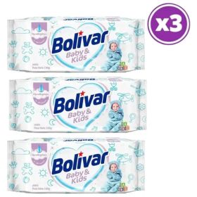 Pack 03 Bolivar Jabon En Barra Cuidado Bebe Y Niños 190g