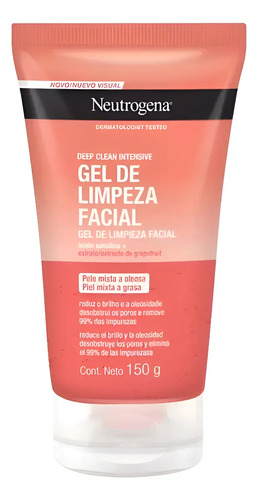 D_911324-Mlc93156398480_092025-O.jpg Gel De Limpieza Facial Neutrogena Deep Clean Grapefruit 150G - Imagen 1