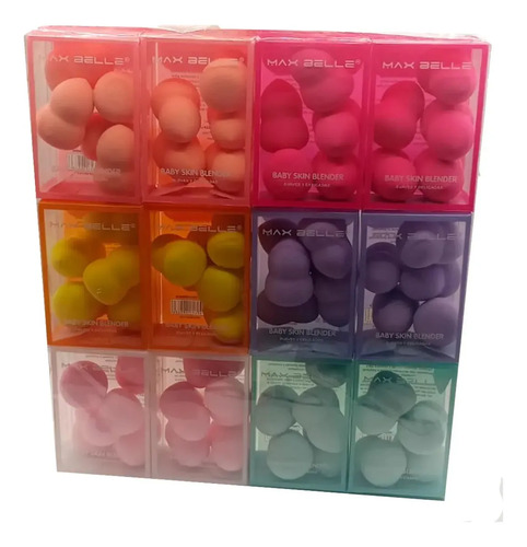 D_913308-Mlc113768367773_062026-O.jpg Max Belle Pack 60 Mini Esponjas De Maquillaje - Imagen 1