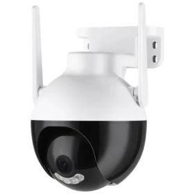 Cámara De Seguridad Panorámica Para Exteriores V380 Wifi Blanco