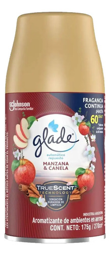 D_915517-Mlc69238193794_052023-O.jpg Repuesto 270Ml Glade Automático Manzana Canela - Imagen 1