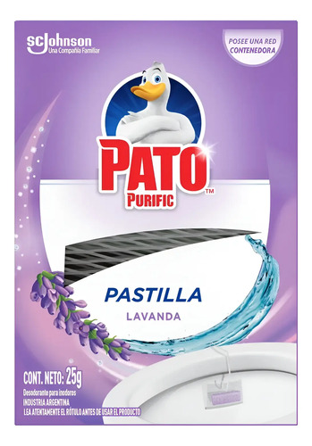 D_922179-Mlc90706171897_082025-O.jpg Pato Purific Pastilla Lavanda 25 G - Imagen 1