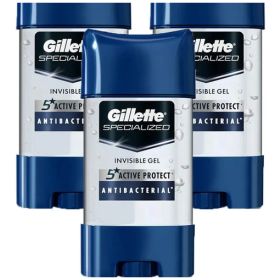 Pack Gillette Antibacterial Antitranspirante 82g x3