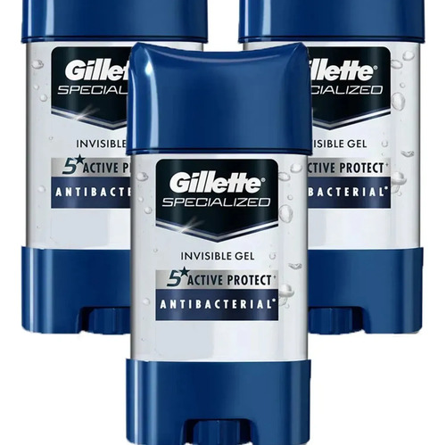 D_923001-Mlc109557876778_042026-O.jpg Pack Gillette Antibacterial Antitranspirante 82G X3 - Imagen 1