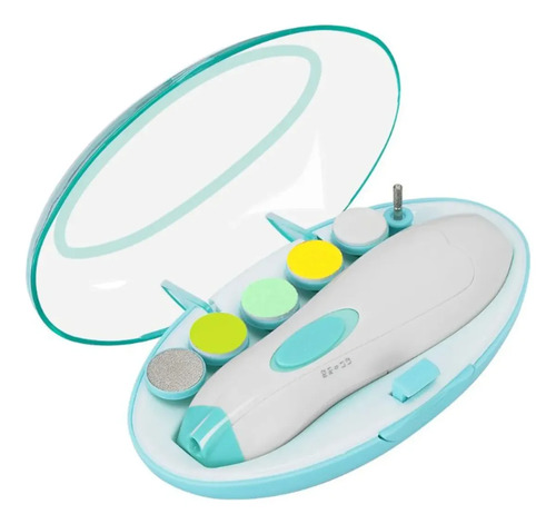 D_924372-Mlc112589051762_062026-O.jpg Limadora De Uñas Para Bebes Con Led Y Baterias Color Celeste - Imagen 1