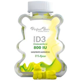 Vitamina D3 Perfectbear - Gomitas Sin Azúcar Sabor Piña