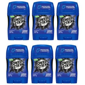 Pack Speed Stick Carbón Antitranspirante En Barra 50g X6 Lavanda