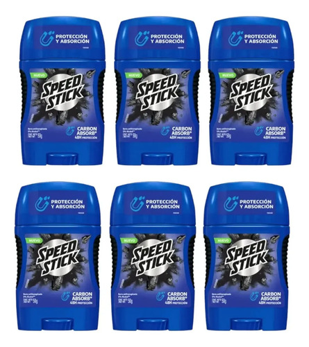 D_933146-Mlc113041435973_062026-O.jpg Pack Speed Stick Carbón Antitranspirante En Barra 50G X6 Lavanda - Imagen 1