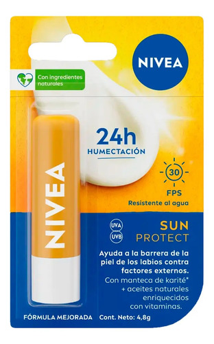 D_937047-Mlc75592779651_042024-O.jpg Balsamo Labial Hidratante Sun Protect 4,8G Nivea - Imagen 1