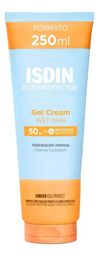 D_937263-Mlc81665683264_012025-O.jpg Isdin Fotoprotector Gel Cream Wet Skin 50 Spf 250 Ml - Imagen 1