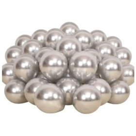 Globos Para Decoracion Plateado Metalico 50piezas 10