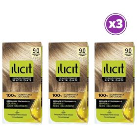 Pack 03 Elicit Tinte Color Rubio Extra Claro 9.0 45g 9.0 Rubio Extra Claro
