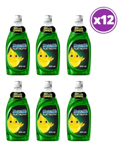 D_943655-Mlc113767524535_062026-O.webp Pack 12 Lavaloza Magistral Platinum Limon 500Ml - Imagen 1