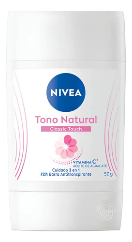 D_945866-Mlc113767668271_062026-O.jpg Nivea Classic Touch Barra Antitranspirante 50Ml - Imagen 1