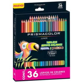LÁPICES DE COLOR PRISMACOLOR JR. 36 COLORES