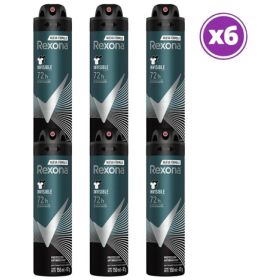 Pack 06 Rexona Antitraspirante Invisible 72h 150ml