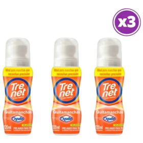 Pack 03 Trenet Quitamanchas Prelavado 120ml Roll On