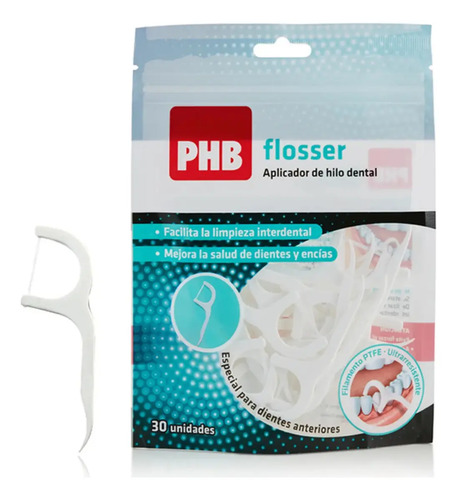 D_954875-Mlc101585111155_122025-O.jpg Phb Aplicador De Hilo Dental Desechable Flosser 30U - Imagen 1