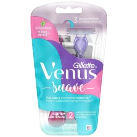 Maquina De Afeitar Suave Gillette Venus Mujer 2 Un