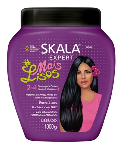 D_963743-Mlc54742388054_032023-O.jpg Skala Expert Mascara Capilar Mas Lisos 2 En 1 1000 G - Imagen 1