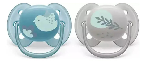 D_966278-Mlc113767874087_062026-O.jpg Chupete Ultra Soft 6M-18M 2U Sensitive Skin Scf091/15 Avent - Imagen 1