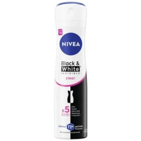 Antitranspirante En Aerosol Nivea Black & White Clear 150 ml