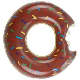 Anillo Inflable De Piscina En Forma De Dona Marrón De 70 Cm