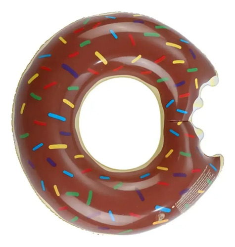D_970197-Mlc112589452596_062026-O.jpg Anillo Inflable De Piscina En Forma De Dona Marrón De 70 Cm - Imagen 1