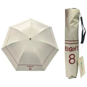Paraguas Genérico Resistente Negro CON FUNDA BLANCA